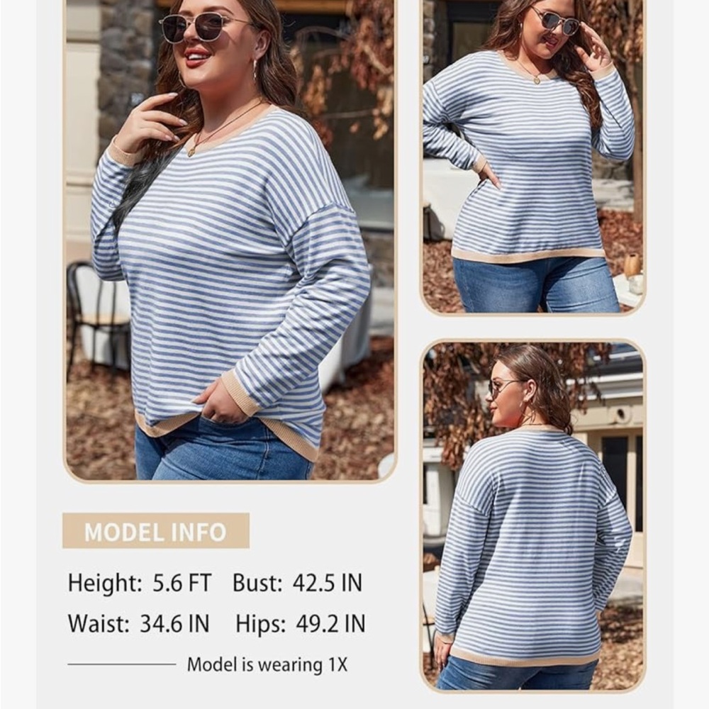 Striped Blue and White Sweater